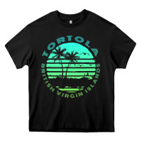 Black Bvi Tortola British Caribbean Island Souvenir Heavy Core Tee - minhPixels