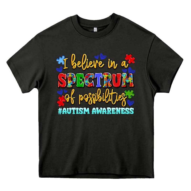 I Believe In A Spectrum Of Possibilities Heavy Core Tee by LillyAllenDesigns | Teevron