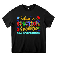 Black i believe in a spectrum of possibilities Heavy Core Tee - LillyAllenDesigns