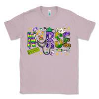 Lilac Mardi Gras Nurse Classic Tee - NancyCooperArtShop