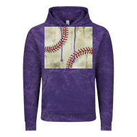 Cloud Purple dirty baseball pattern Vintage Hoodie - TumblerDesignByShophia