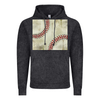 Dirty Baseball Pattern Vintage Hoodie | Teevron