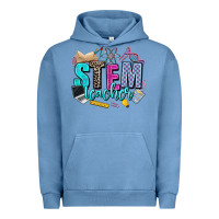 Pigment Pebble Blue stem teacher Urban Hoodie - AdoDesignShop
