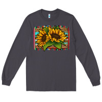 Smoke sunflower serape leopard background Long Sleeve Tee - Jasminsmagicworld