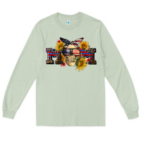 Matcha american mom skull Long Sleeve Tee - CowGirlArtShop