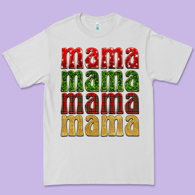 Christmas Mama Premium Tee Designed By Barkaloodesign