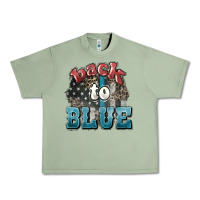 Oil Green Back to blue 4th of july Urban Heavy Tee - HowdyJamesFarm