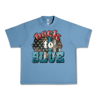 Pebble Blue Back to blue 4th of july Urban Heavy Tee - HowdyJamesFarm