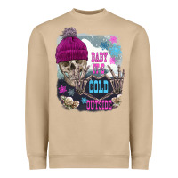 Mushroom skeleton baby it's cold outside Heavyweight Sweatshirt - FaDigitalArtStudio