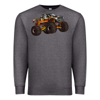 Charcoal Heather monster truck Premium Sweatshirt - Artiststas
