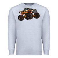 Heather Grey monster truck Premium Sweatshirt - Artiststas