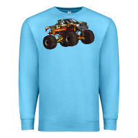 Ocean Blue monster truck Premium Sweatshirt - Artiststas