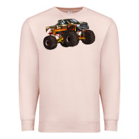 Pale Pink monster truck Premium Sweatshirt - Artiststas
