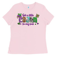 Bubblegum Pink got a little cajun in my soul Ladies Tee - Jasminsmagicworld