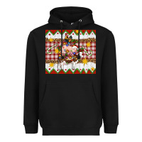 Black Stacked Christmas Farm Heavyweight Hoodie - Artiststas