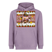 Lavender Stacked Christmas Farm Heavyweight Hoodie - Artiststas