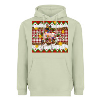 Matcha Stacked Christmas Farm Heavyweight Hoodie - Artiststas