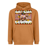 Meerkat Stacked Christmas Farm Heavyweight Hoodie - Artiststas