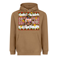 Toasted Coconut Stacked Christmas Farm Heavyweight Hoodie - Artiststas