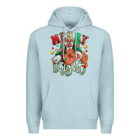 Blue Mist merry and bright black man sneakers Premium Hoodie - RanaPortraitStore