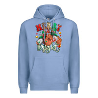 Colony Blue merry and bright black man sneakers Premium Hoodie - RanaPortraitStore
