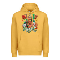 Mustard merry and bright black man sneakers Premium Hoodie - RanaPortraitStore