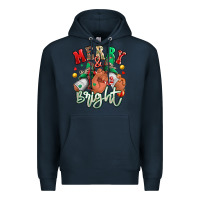 Navy merry and bright black man sneakers Premium Hoodie - RanaPortraitStore