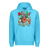 Ocean Blue merry and bright black man sneakers Premium Hoodie - RanaPortraitStore