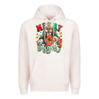 Merry And Bright Black Man Sneakers Premium Hoodie | Teevron