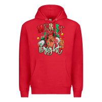 Red merry and bright black man sneakers Premium Hoodie - RanaPortraitStore