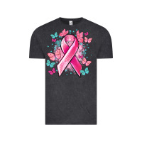 Vintage Black Breast Cancer ribbon Cancer Awareness Vintage Tee - HowdyJamesFarm