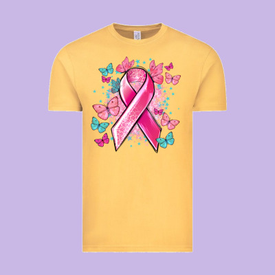 Breast Cancer Ribbon Cancer Awareness Vintage Tee Designed By Howdyjamesfarm
