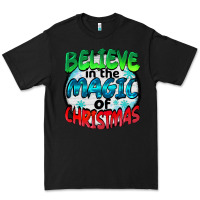 Black believe in the magic of christmas Premium Tee - BarkalooDesign
