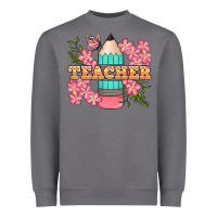 Storm teacher floral pencil Heavyweight Sweatshirt - BundleAndBundleShop