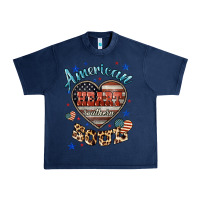 Navy American heart southern soul Urban Heavy Tee - HowdyJamesFarm