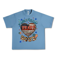 Pebble Blue American heart southern soul Urban Heavy Tee - HowdyJamesFarm