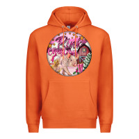 Carrot pink christmas pig Premium Hoodie - FaDigitalArtStudio
