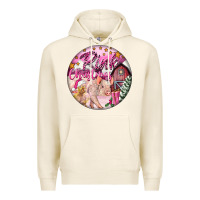 Tofu pink christmas pig Premium Hoodie - FaDigitalArtStudio