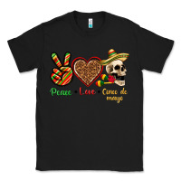 Black Peace Love Cinco De Mayo Classic Tee - texasbilliewilder