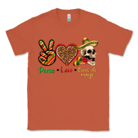 Copper Peace Love Cinco De Mayo Classic Tee - texasbilliewilder