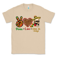 Mushroom Peace Love Cinco De Mayo Classic Tee - texasbilliewilder