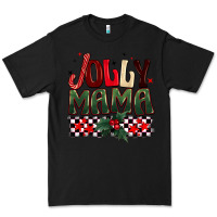 Black Christmas jolly mama Premium Tee - BarkalooDesign