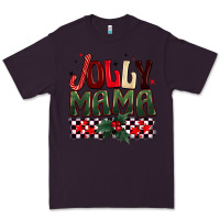 Plum Christmas jolly mama Premium Tee - BarkalooDesign