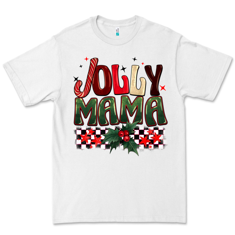 Christmas Jolly Mama Premium Tee by BarkalooDesign | Teevron
