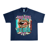 Navy Pour Some Sugar On Me Urban Heavy Tee - JahusDesignShop