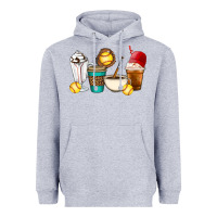Heather Grey Softball coffee cups Heavyweight Hoodie - Artiststas