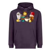Plum Softball coffee cups Heavyweight Hoodie - Artiststas