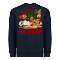 Navy let's get baked Heavyweight Sweatshirt - FaDigitalArtStudio