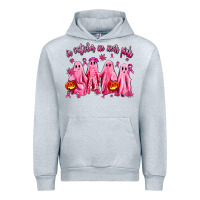 Heather Grey in october we wear pink ghosts Urban Hoodie - AdoDesignShop