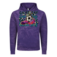 Cloud Purple Game day soccer Vintage Hoodie - HowdyJamesFarm